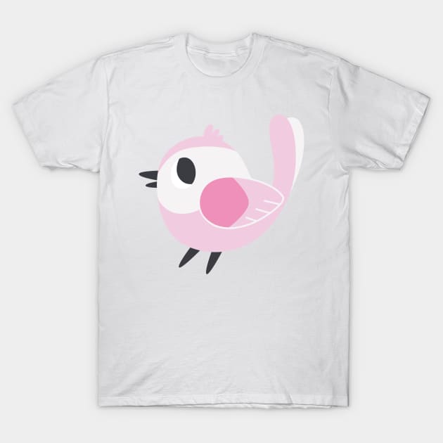 Little Pink Bird 1 T-Shirt by clairestamper